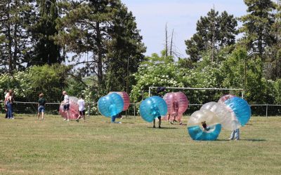 Une activité sportive originale : deux jours de bubble foot pour nos apprenants.