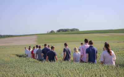Visite d&rsquo;essais par les BTS ACD de blé tendre d&rsquo;hiver dans les parcelles de l&rsquo;EPL.